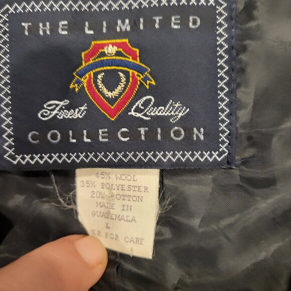 Vintage The Limited Wool Blend Button Down Vest Size Large Colourful Vest - Picture 2 of 6